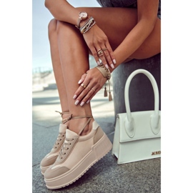 PS1 Deportivas Mujer Ante Beige Segurro 5