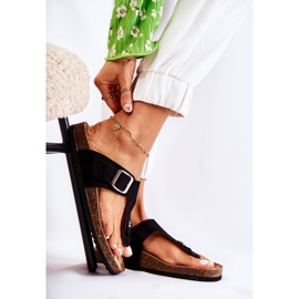 FB1 Pantuflas De Mujer Con Hebilla Negras Elina negro 1 FB1 Pantuflas De Mujer Con Hebilla Negras Elina negro 1