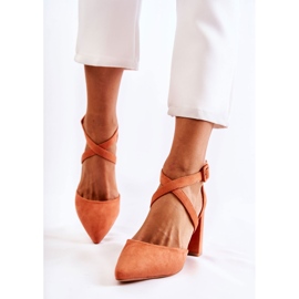 FB1 Sandalias de moda en una barra naranja Sinari 5