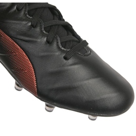 Puma King Platinum 21 FG / AG M 106478 04 zapatos de fútbol negro negro 1