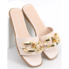 Zapatillas casa con cadena Dalia Beige 4