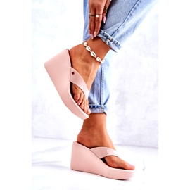 Pantuflas Mujer Con Cuña ZAXY HH285294 Nude beige rosa 2