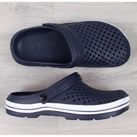 Novedad M EVE301B zapatillas de casa espuma calada azul marino 3