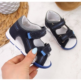 Sandalias velcros Kornecki KOR6696A azul marino 1