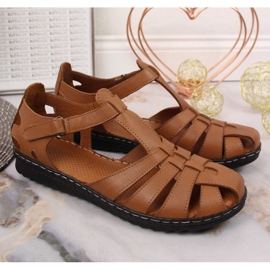 Sandalias con velcro T.Sokolski W SCA157A marrón 2