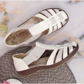 Sandalias cerradas T.Sokolski W SCA168B blanco-plata 5