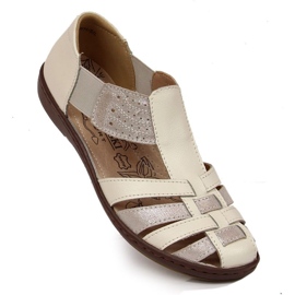 Sandalias cerradas T.Sokolski W SCA168B blanco-plata 6