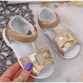 Sandalias velcros Kornecki Jr KOR6309 dorado 1