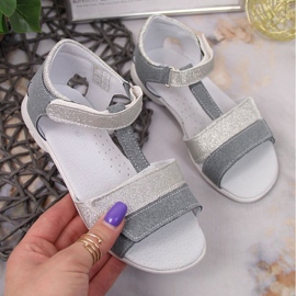 Sandalias velcros Kornecki Jr KOR6323 plata ['plata'] 1