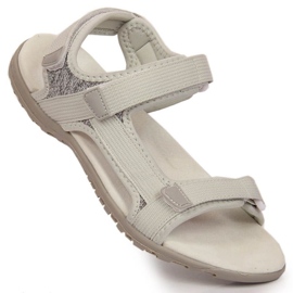 American Club W AM896B sandalias velcro gris 4