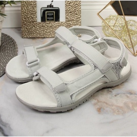 American Club W AM896B sandalias velcro gris 5