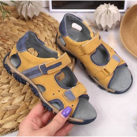 Sandalias velcros Kornecki Jr KOR6188A camel marrón 1