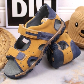 Sandalias velcros Kornecki Jr KOR6188A camel marrón 5
