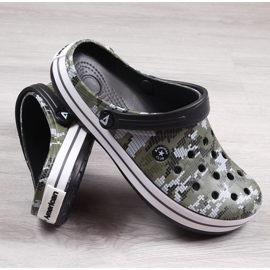 Pantuflas American Club Jr.AM578B camuflaje caqui verde 2