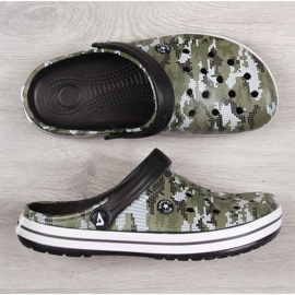 Pantuflas American Club Jr.AM578B camuflaje caqui verde 3