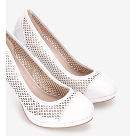 Zapatos de salón blancos con tacón Friar 2