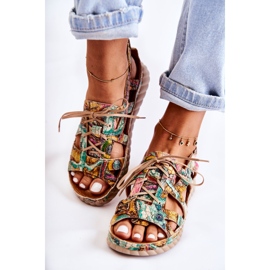 Maciejka Sandalias Mujer Piel Con Velcro 05375-09 Verde 5