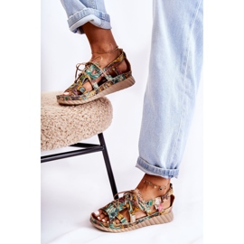 Maciejka Sandalias Mujer Piel Con Velcro 05375-09 Verde 2