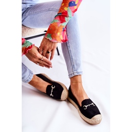 S.Barski Alpargatas clásicas negras Oresa Slip-On para mujer negro 4