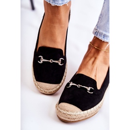 S.Barski Alpargatas clásicas negras Oresa Slip-On para mujer negro 3