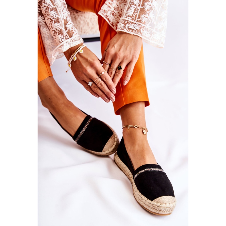 S.Barski Alpargatas clásicas de mujer negras Cersei negro 2