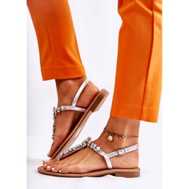 S.Barski Sandalias Mujer Verano Plata Margery 4