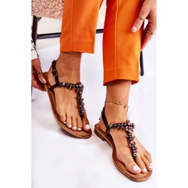 S.Barski Sandalias De Mujer Para El Verano Negro Margery 3