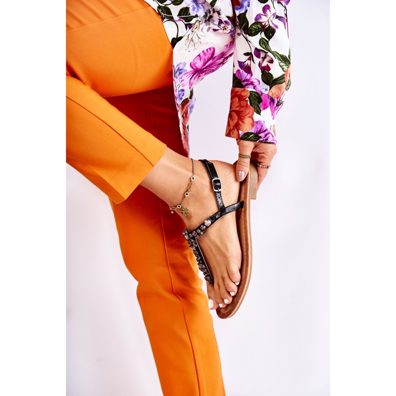 S.Barski Sandalias De Mujer Para El Verano Negro Margery 2