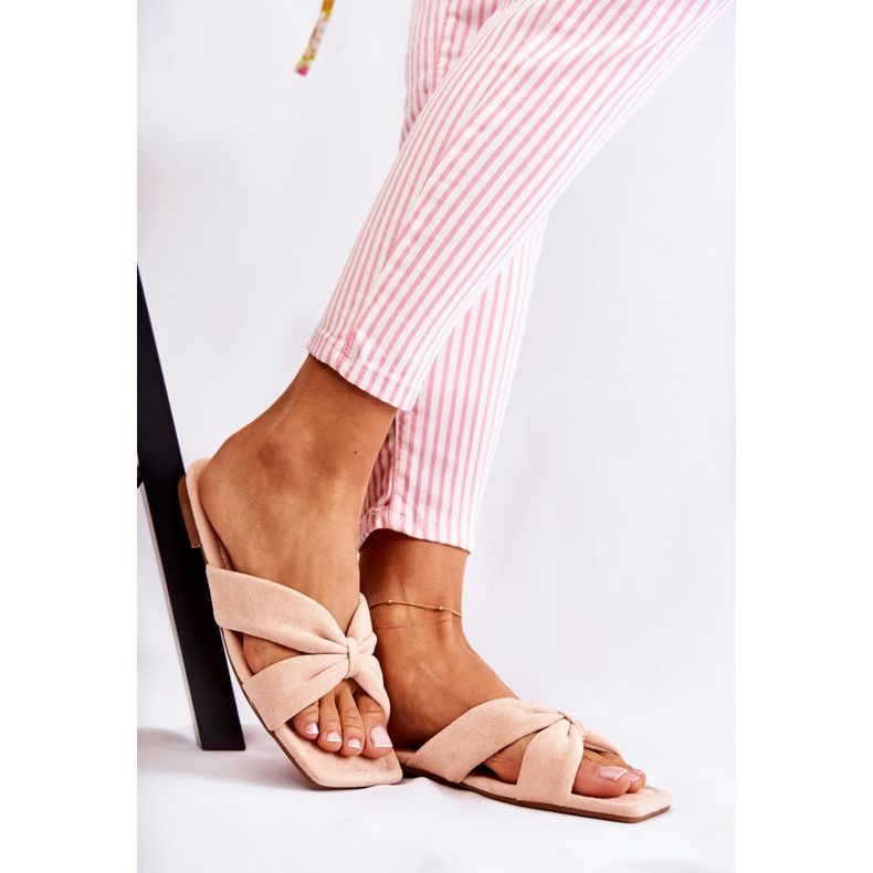 Pantuflas Mujer Terciopelo Rosa Claro Vanilla Sky rosado 1