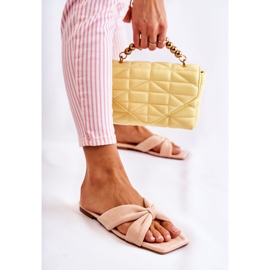 Pantuflas Mujer Terciopelo Rosa Claro Vanilla Sky rosado 4