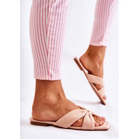 Pantuflas Mujer Terciopelo Rosa Claro Vanilla Sky rosado 6