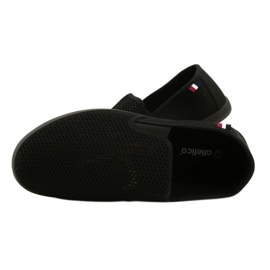 Atletico Zapatos sin cordones calados del Atlético para hombre WY18922 negro 5