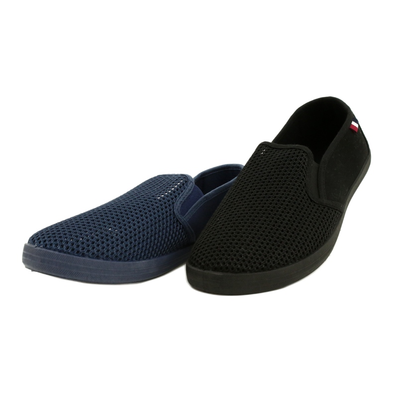Atletico Zapatos sin cordones calados del Atlético para hombre WY18922 azul 6 Atletico Zapatos sin cordones calados del Atlético para hombre WY18922 azul 6