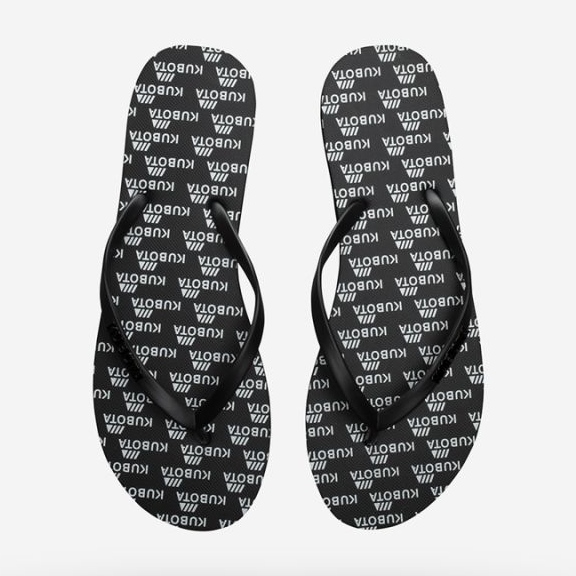 Chanclas Kubota KUB7 goma negra negro 1