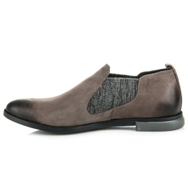 Vinceza zapatos de mujer de piel gris 2