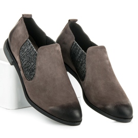 Vinceza zapatos de mujer de piel gris 5