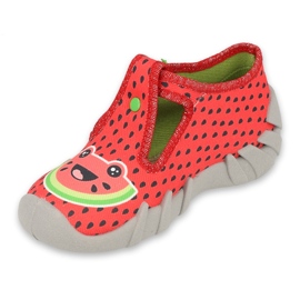 Pantuflas infantiles befado con pasadores 110P459 rojo 1