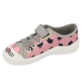 Zapatos befado niño 251X184 rosado gris 1
