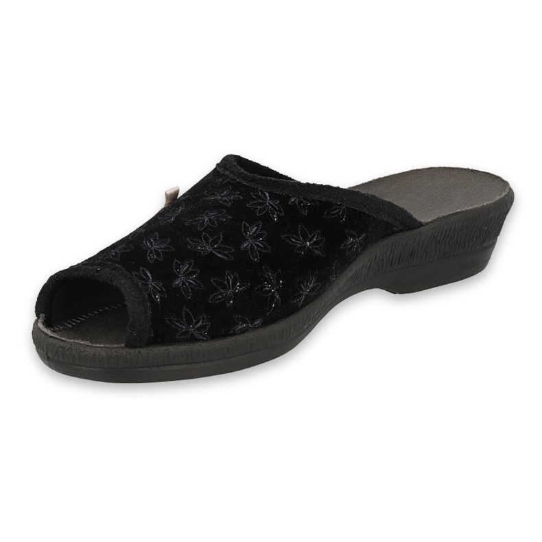 Zapatillas de mujer Befado con flores PU 581d198 negro 1