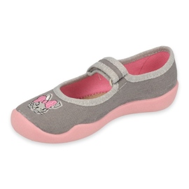 Zapatos befado niño 114X479 rosa gris 1