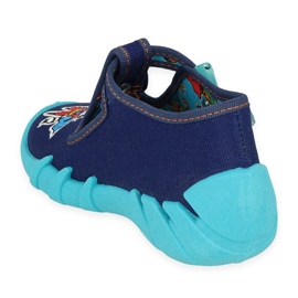 Zapatillas para niños de Befado 110p440 azul marino con perro 2