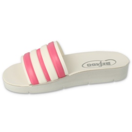 Flip Flip Flip Flip Flip Flip Flip de Befado Foam 067Y002 Blanco con rayas rosas 1