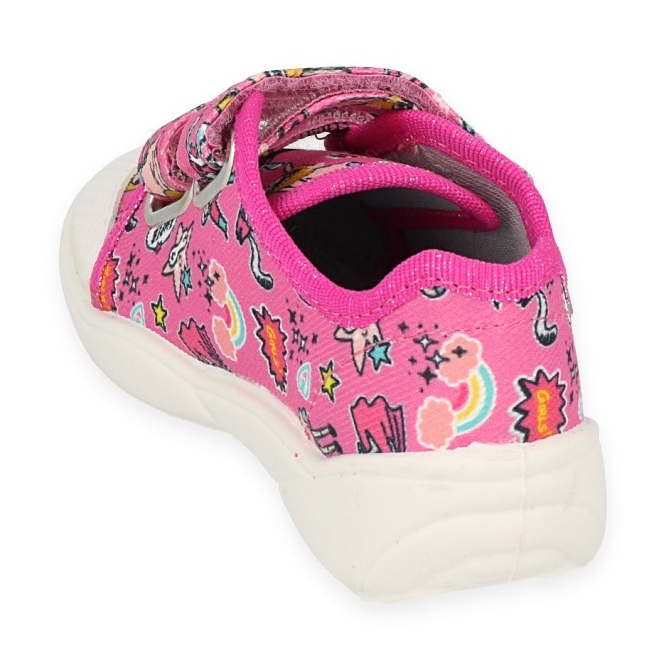 Befado Pink Children's Sneakers 907p148 Patrones coloridos rosado 2
