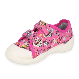 Befado Pink Children's Sneakers 907p148 Patrones coloridos rosa 1