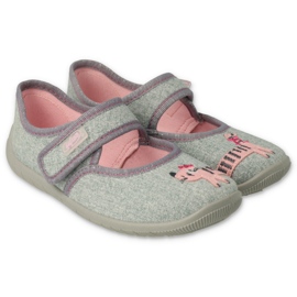 Zapatos befado niño 955X006 rosado gris 1