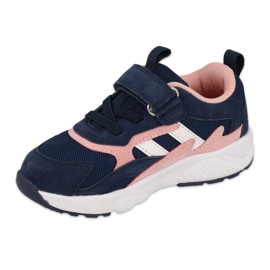 Zapatos befado niño 516P124 azul marino rosado 1