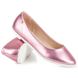 Vices Bailarinas puntiagudas brillantes rosa 1