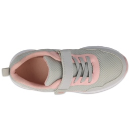 Zapatos befado niño 516Y110 rosado gris 3