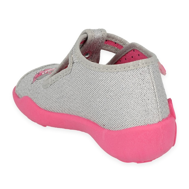 Zapatos befado niño 213P136 rosado plata gris 2