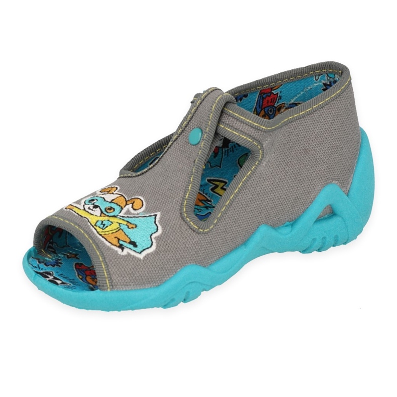 Zapatillas para niños de Befado para el cierre 217p113 gris 1